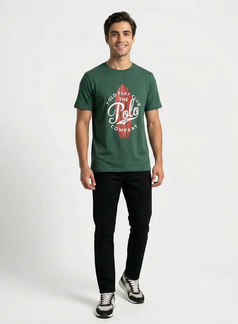 Polo Play Boys Graphic T-shirt -GREEN